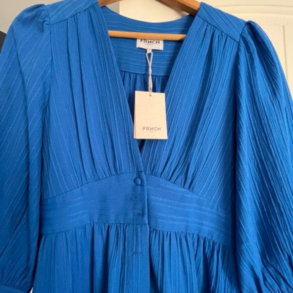 FRNCH BLUE DRESS - Picture 3 of 5